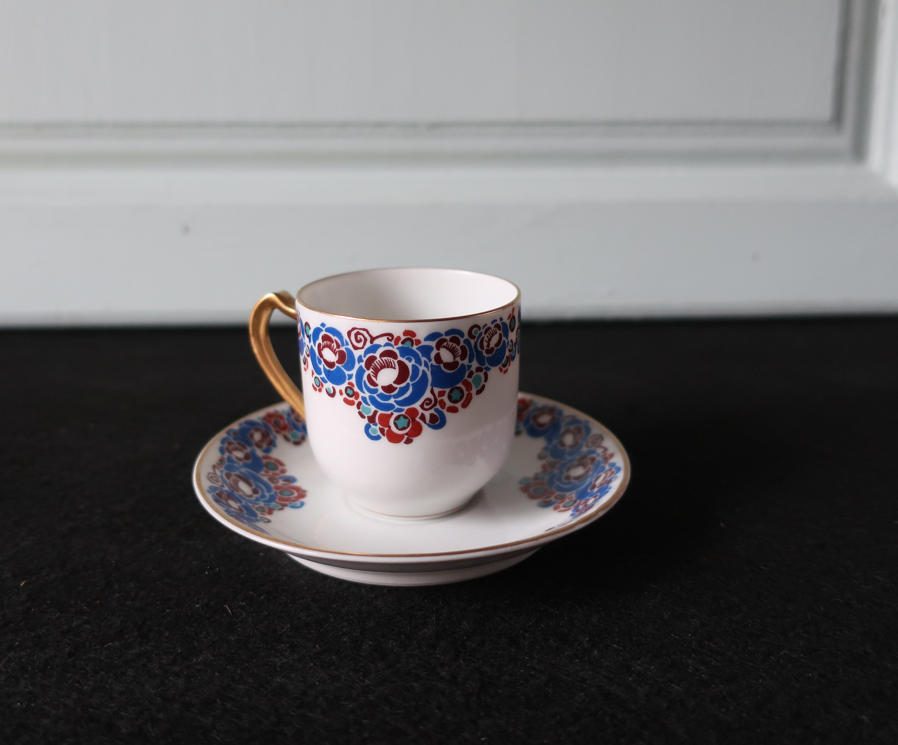 Tasse Expresso et Soucoupe Porcelaine de Limoges Frank Haviland