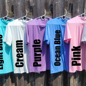 Polyester Cotton Feel ADULT SHIRT--Ready to Ship! Colorful Sublimation Shirts, sublimation shirt, sublimation blanks