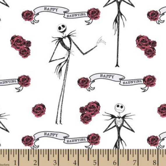 Nightmare Before Christmas Jack Skellington White Rose Etsy