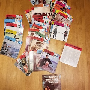 4 Packs of the Story of World War II Vintage Trading Cards 4 Packs of the Story of World War II Vintage Trading Cards
