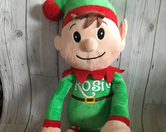 Elf, Christmas Elf, 22" High, Personalised Elf, Christmas, Personalised Soft Toy, Christmas Gift, Elf Soft Toy, Elf Shelf