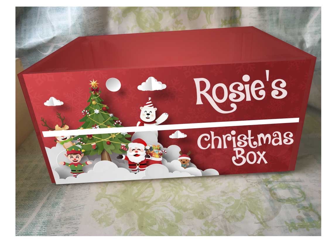 Personalised Christmas Crate Christmas Eve Crate Etsy