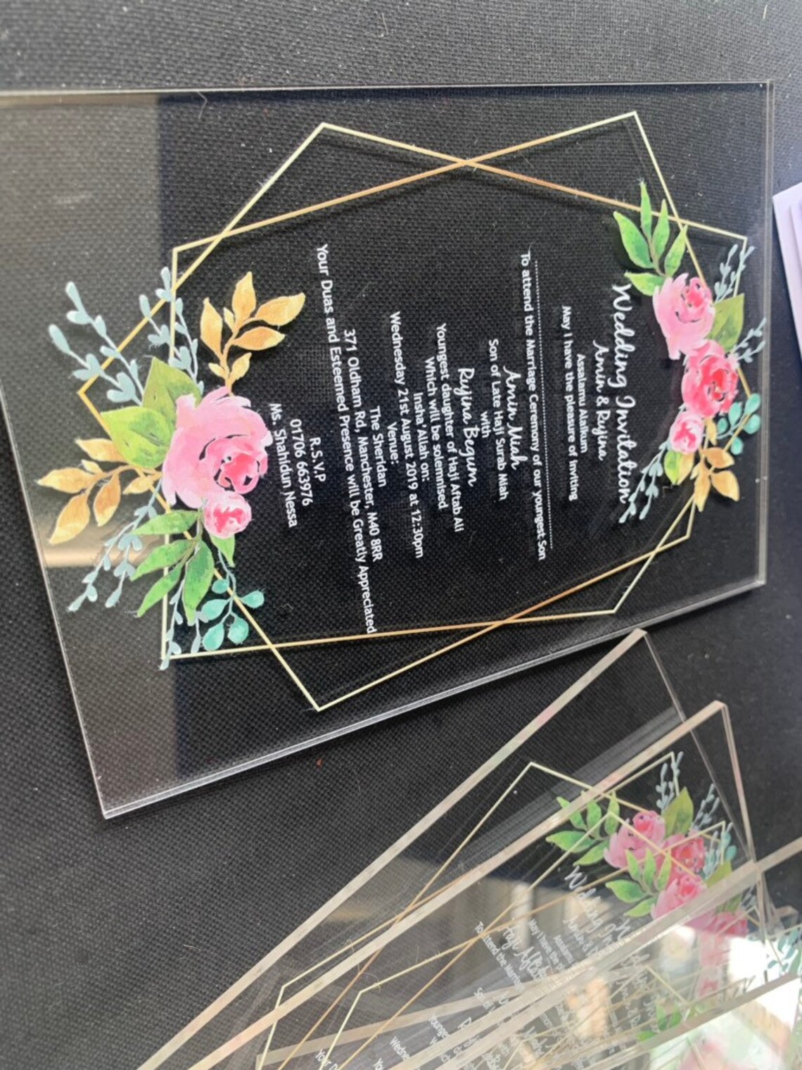 Sample Invitation Board Personalised Invitation Printed on Etsy