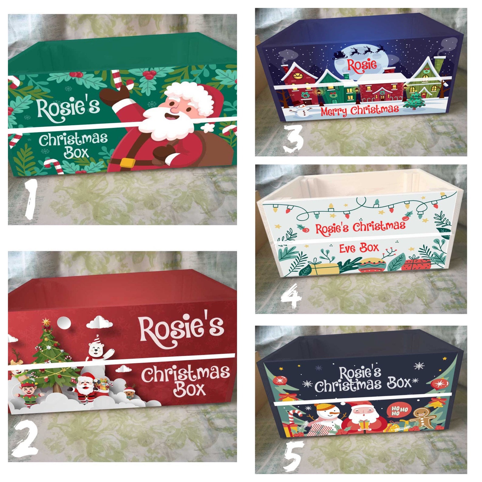 Personalised Christmas Crate Christmas Eve Crate Etsy UK