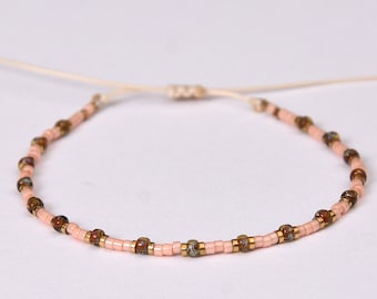 Minimalist bracelet Picasso beads bracelet Stacking string bracelet miyuki delica bracelet seed beads  woman gift wife Delicate boho jewelry