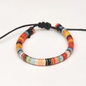 Colorful bright bracelet summer jewelry cord bracelet orange simple cotton bracelet Best friend gift for girlfriend bohemian bracelet women