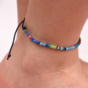 Waterproof surfer anklet Mens Thread anklet Simple anklet boho Hippie anklet womens Ankle Bracelet boyfriend gift girlfriend gift for friend