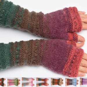 wife gift Fingerless Gloves womens gift Clothing Gift ideas for wives gift for her Knit Winter Gloves Mittens Arm Warmers Wrist Warmers