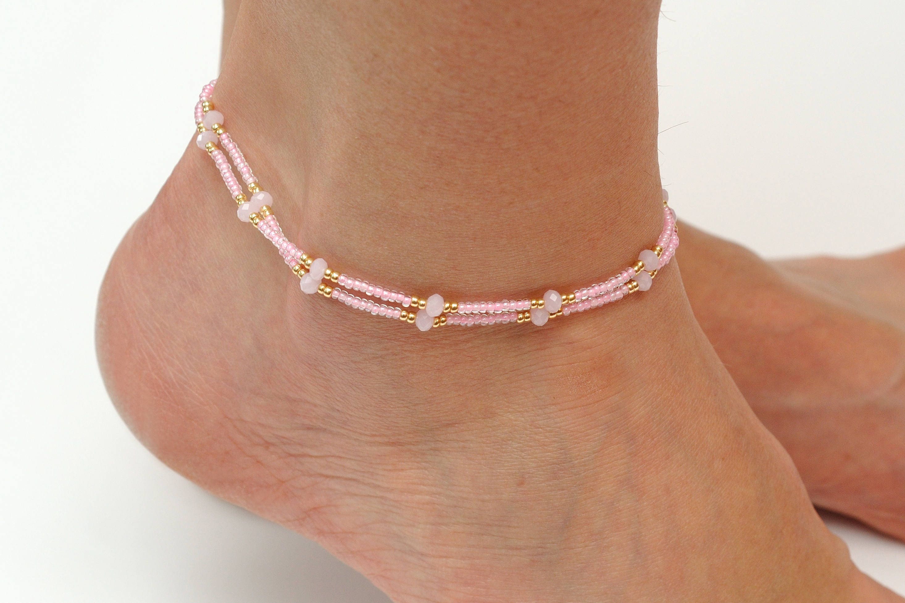 Beaded anklet for Women Ankle Bracelet Anklet beach Delicate Etsy