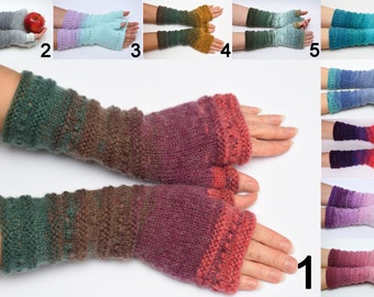 wife gift Fingerless Gloves womens gift Clothing Gift ideas for wives gift for her Knit Winter Gloves Mittens Arm Warmers Wrist Warmers