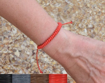 Protection Red String bracelet thread macrame Tibetan braided bracelet nylon cord bracelet Good Luck Bracelet simple bracelet boyfriend gift