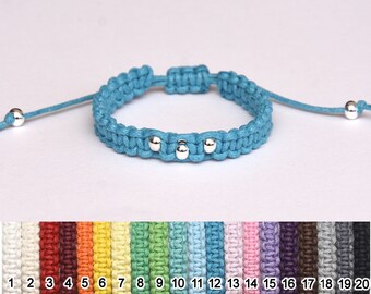 20 colors wide wax cord bracelet thread macrame bracelet Blue bracelet womens bracelet for mens bracelet simple jewelry for boyfriend gift