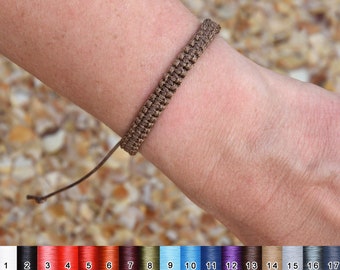 17 colors thread bracelet womens simple macrame bracelet waterproof polyester cord bracelet for mens bracelet boyfriend gift for girlfriend