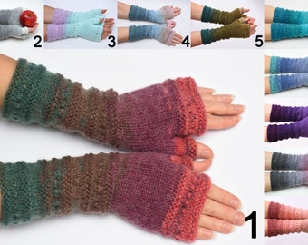 wife gift Fingerless Gloves womens gift Clothing Gift ideas for wives gift for her Knit Winter Gloves Mittens Arm Warmers Wrist Warmers