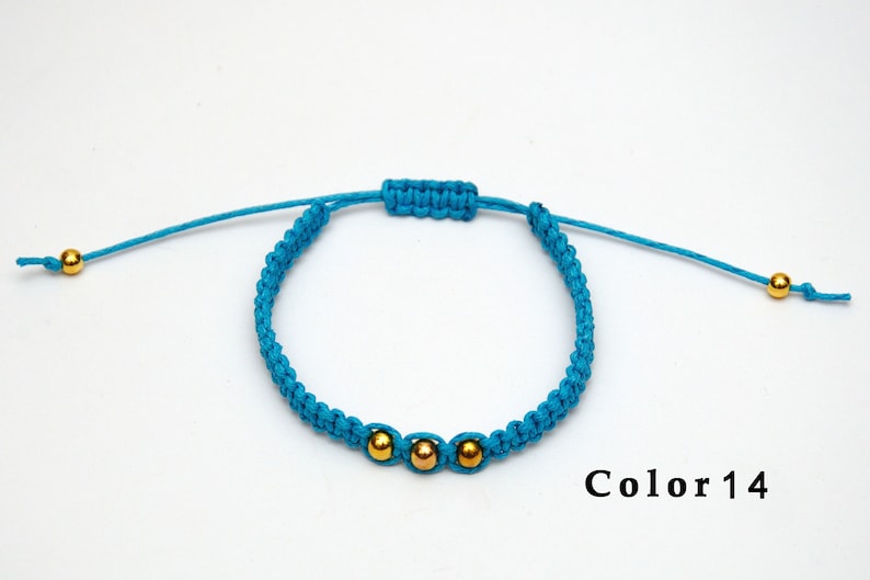 20 colors macrame bracelet cord wax bracelet Tribal bracelet Hippie bracelet Gypsy bracelet Best friend gift for friend PrettyCrochetForYou image 3