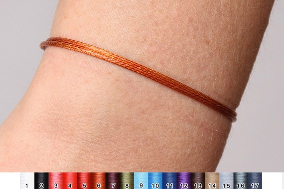 Round String Bracelet/simple Rope Bracelet/friendship Unisex Bracelet/waterproof  Adjustable Surfer Bracelet 