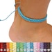 Thread anklet Macrame anklet Mens Simple anklet boho anklet Hippie anklet Makrame Womens Ankle Bracelet boyfriend gift girlfriend gift wife
