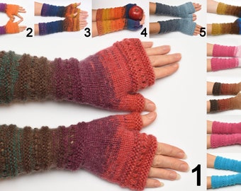 wife gift Fingerless Gloves womens gift Clothing Gift ideas for wives gift for her Knit Winter Gloves Mittens Arm Warmers Wrist Warmers