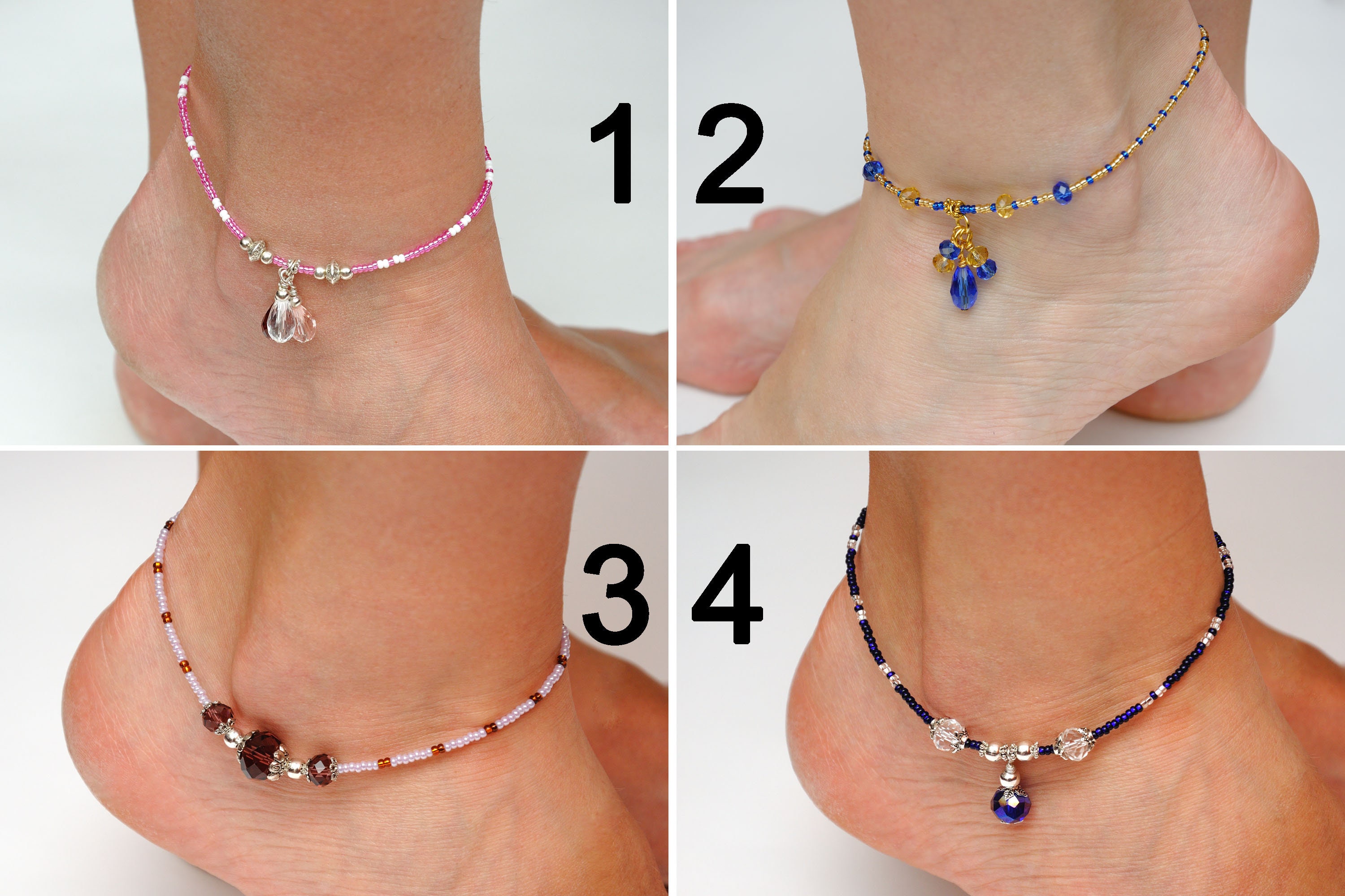 Girlfriend Gift for Womens ankle bracelet Bohemian Anklet Boho Etsy