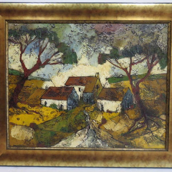 Jean Claude Mayodon Impressionist Painting Mid Century Modern Art By French Canadian Artist