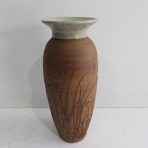 Signed C H Mid Century Modern Studio Pottery Vessel
