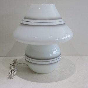Vistosi Murano Glass Lamp Mid Century Modern Mushroom Lighting