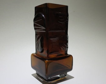 Josef Schott Py Pentti Sarpaneva For Oy Kumela Sommerso Glass Vase Vintage 1960s