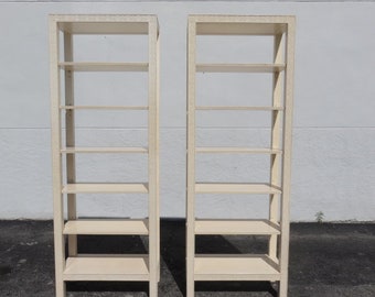 Pair Of Hollywood Regency Fretwork Etageres Mid Century Modern Wall Units