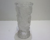 Signed R Lalique France Mid Century Modern Glass Vase