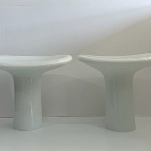 Pair of Murano Glass Lamps by Gino Vistosi Mid Century Modern Italian Lighting