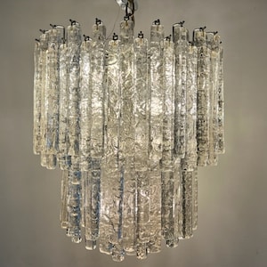 Venini Murano Glass Chandelier Mid Century Modern Lighting