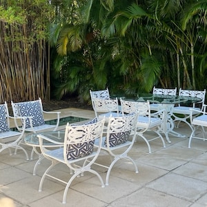 Twelve Piece Patio Set Mid Century Modern Outdoor Furniture