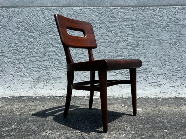 Gunlocke 2024 walnut chair