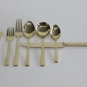 Dirigold Flatware Set, Empress Goldware Service for 12
