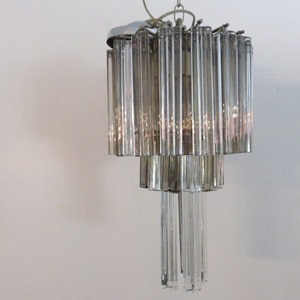 Venini Glass Chandelier Mid Century Modern Italian Lighting