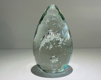 Hand Blown Art Glass Sculpture Mid Century Modern Paperweight Art
