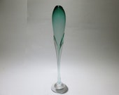 Artist Signed Hand Blown Glass Mid Century Modern Vessel