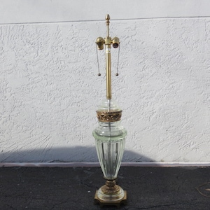 Seguso Murano Glass Lamp Mid Century Modern Italian Lighting