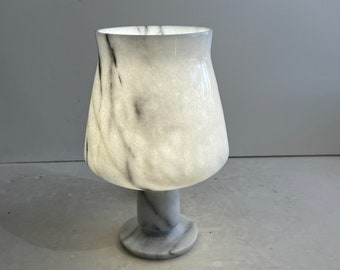 Angelo Mangiarotti Carrara Marble Lamp Mid Century Modern Italian Lighting