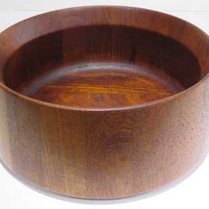 Jens Quistgaard Dansk International Designs LTD Denmark Teak Salad Bowl Mid Century Modern Signed