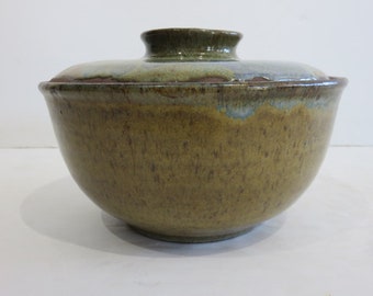 Signed Lidded Studio Pottery by Francis Mathis