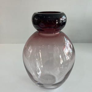 Signed Barbini Murano Glass Vessel Mid Century Modern Art for Oggetti