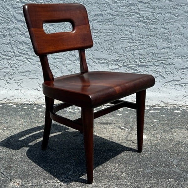 Gunlocke Walnut Desk Chair Mid Century Modern Furniture