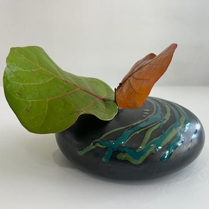 Ceramic Ikebana Container by Vicky Mid Century Modern Pottery