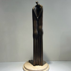 Arthur Marshak Bronze Sculpture the Proposal Mid Century Modern American