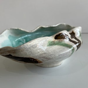 Studio Pottery Ikebana Vessel Mid Century Modern Ceramic