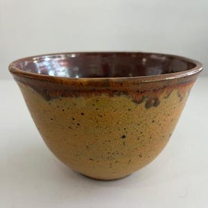 Signierte Studio Keramik Behälter Mid Century Modern Keramik