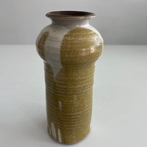 Künstler signierte Studio Keramik Behälter Mid Century Modern Keramik