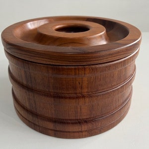 Jens Quistgaard Dansk International Designs LTD Denmark Teak Ice Bucket Mid Century Modern Signed