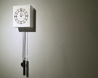 George Nelson Lucite Pendulum Clock for Howard Miller Mid Century Modern